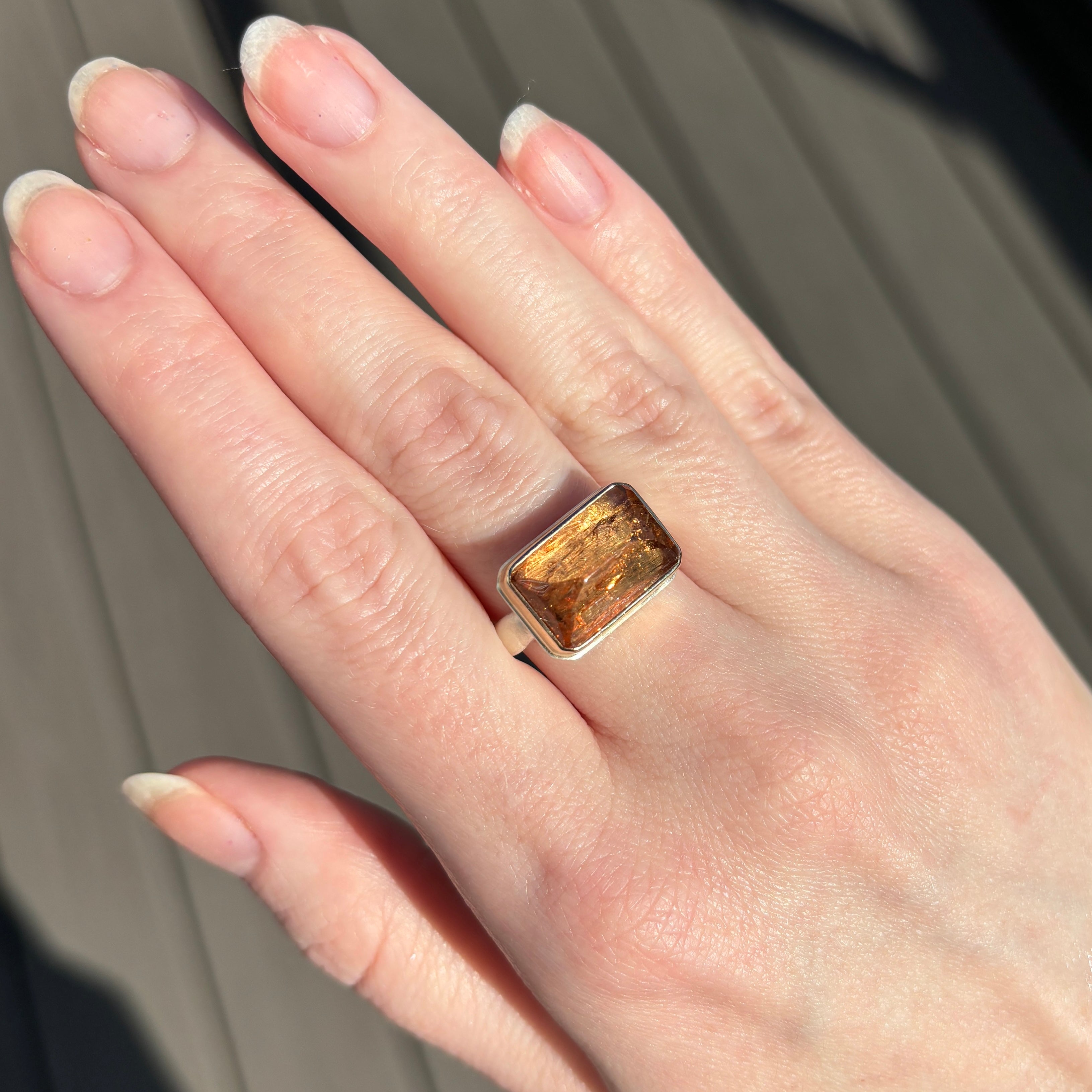 Sterling & 14K Gold Imperial Topaz Ring