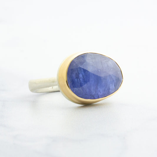 Sterling & 14K Gold Tanzanite Ring