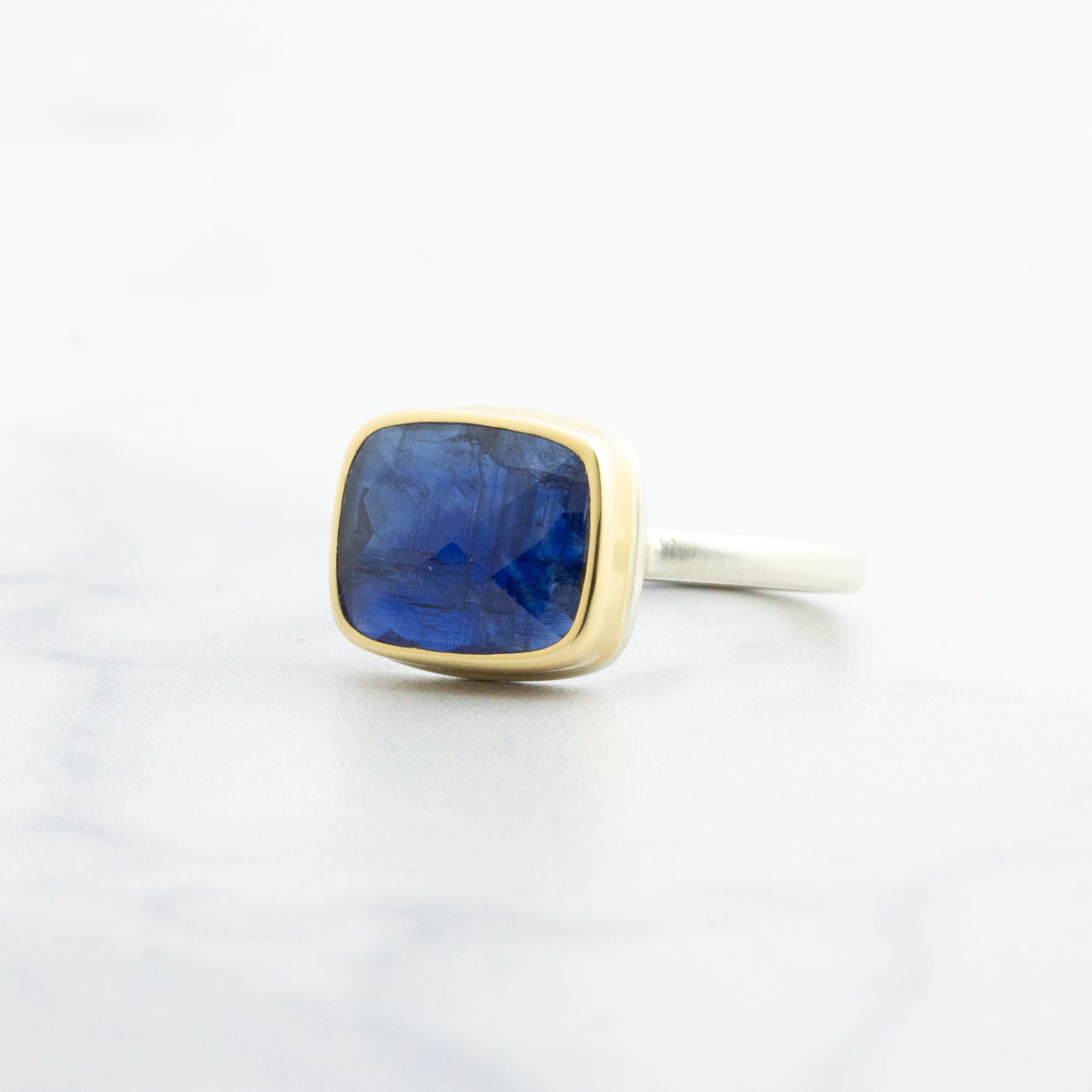 Sterling & 14K Gold Kyanite Ring