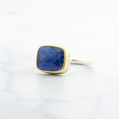 Sterling & 14K Gold Kyanite Ring