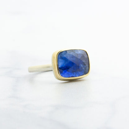 Sterling & 14K Gold Kyanite Ring