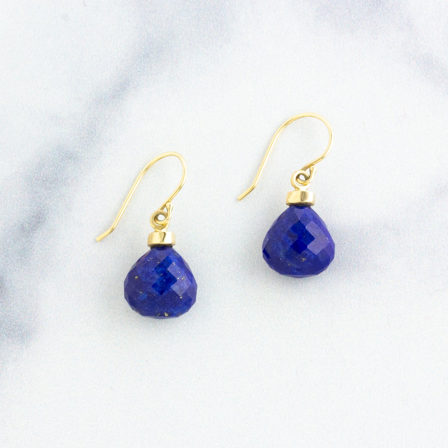 Oxidized Sterling & 14K Gold Lapis Set