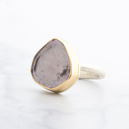 Sterling & 14K Gold Purple Tourmaline Ring